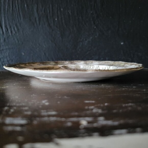 Vintage Johnson Brothers The Friendly Village Bread Plate "Sugar Maples" Scene - Picture 5 of 7